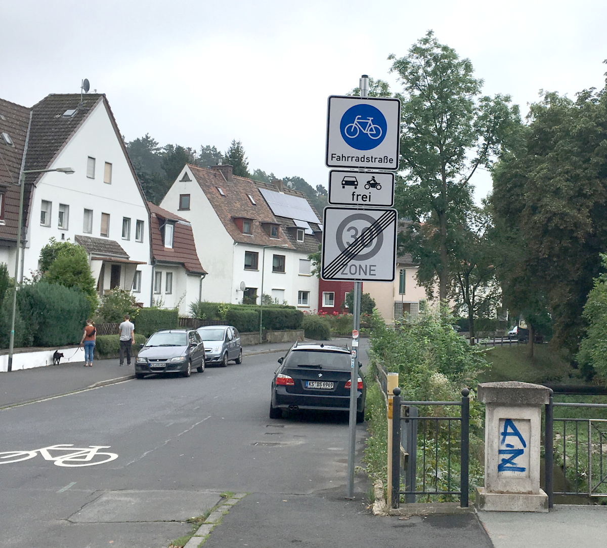 Fahrradstraße in Kassel