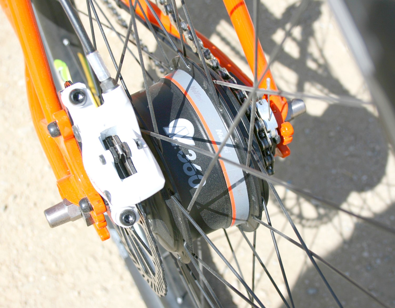 Nuvinci 360 an einem Mountainbike mit Scheibenbremsen