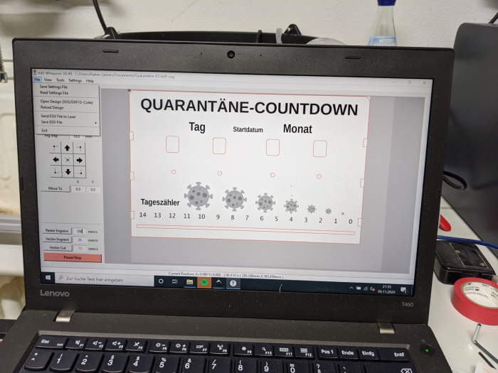 Quarantäne‑Countdown