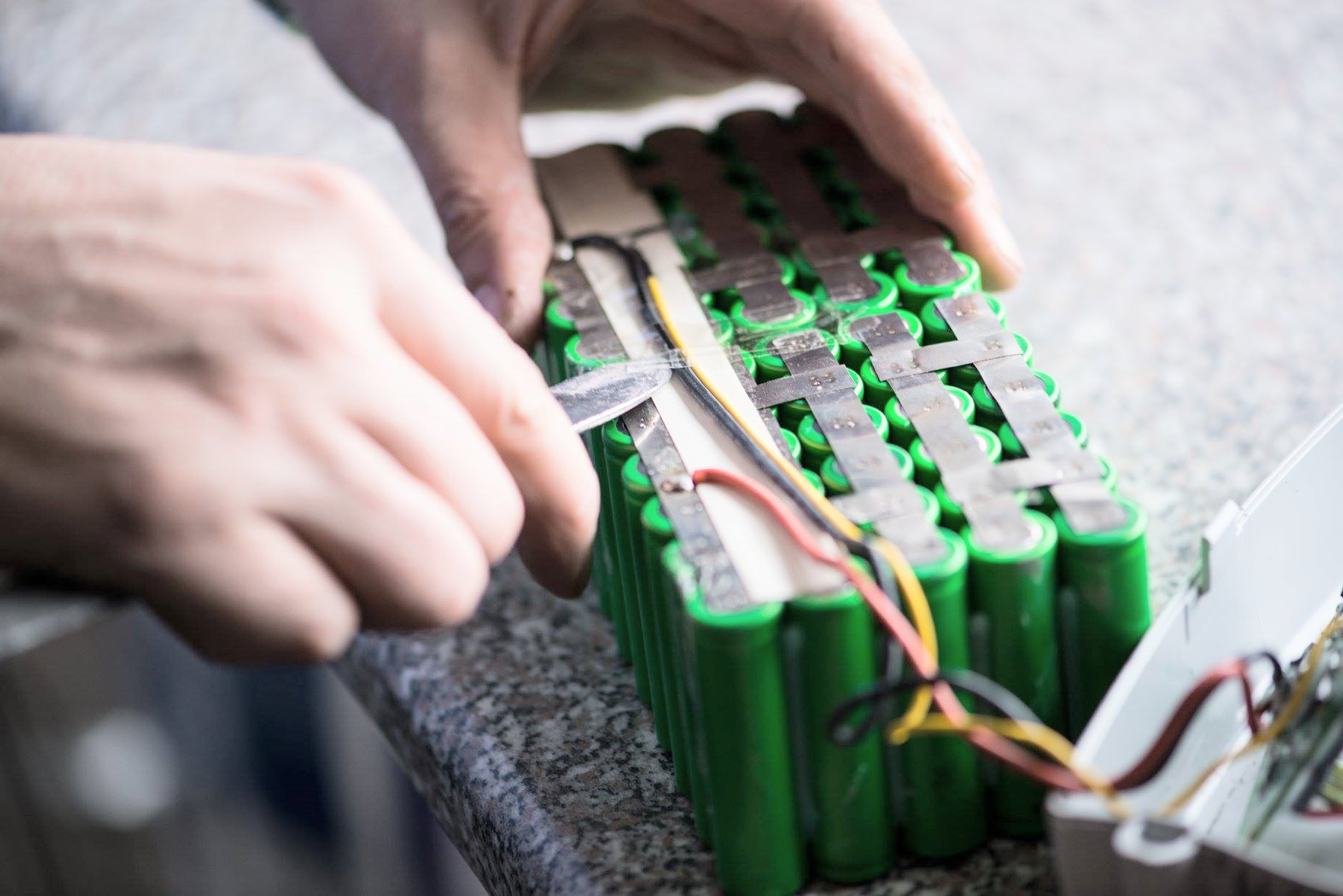Innenleben eines Pedelec-Akkus